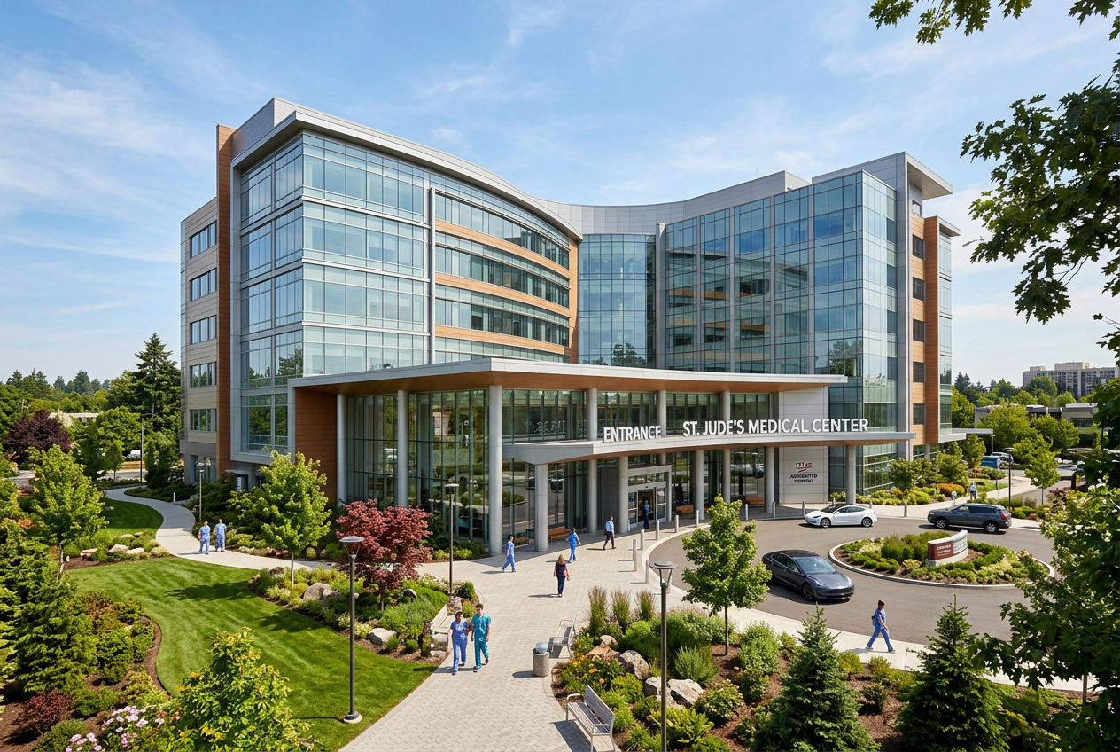 Modern CareBridge Hospital building exterior